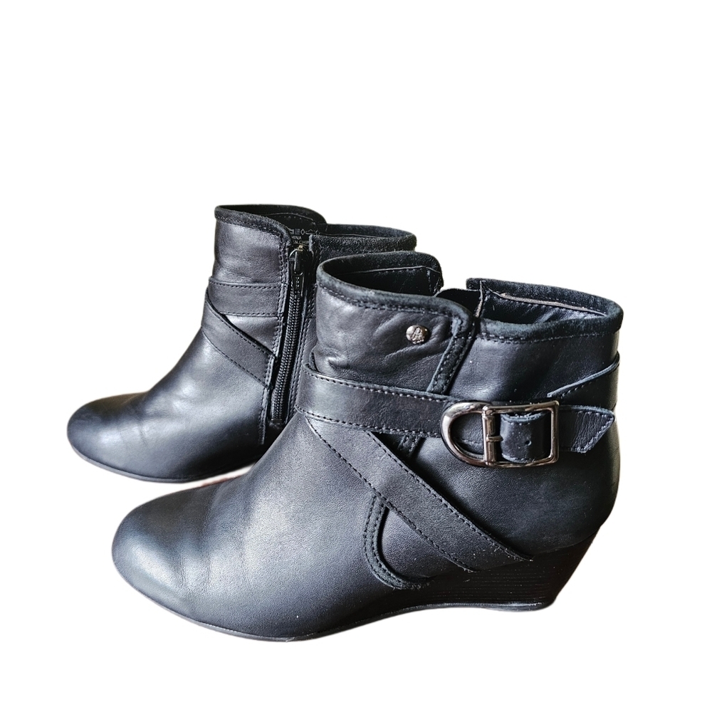 Hush Puppies Ankle leather boots size 7.5 black